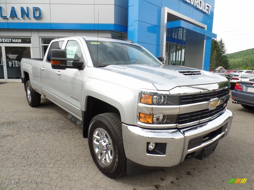 Silver Ice Metallic 2017 Chevrolet Silverado 3500HD LT Crew Cab 4x4 Exterior Photo #121857022