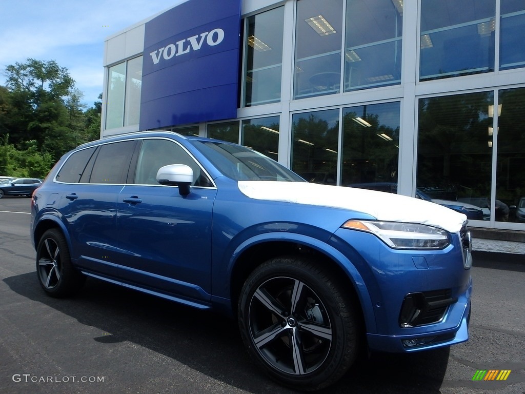 Bursting Blue Metallic 2018 Volvo XC90 T6 AWD R-Design Exterior Photo #121857104