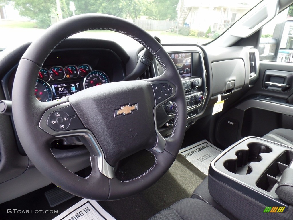 2017 Chevrolet Silverado 3500HD LT Crew Cab 4x4 Jet Black Dashboard Photo #121857530