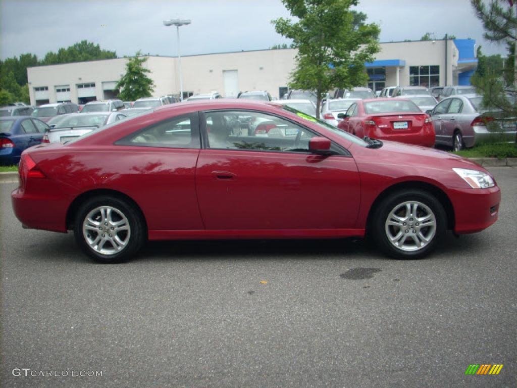 2006 Accord LX Coupe - San Marino Red / Ivory photo #2