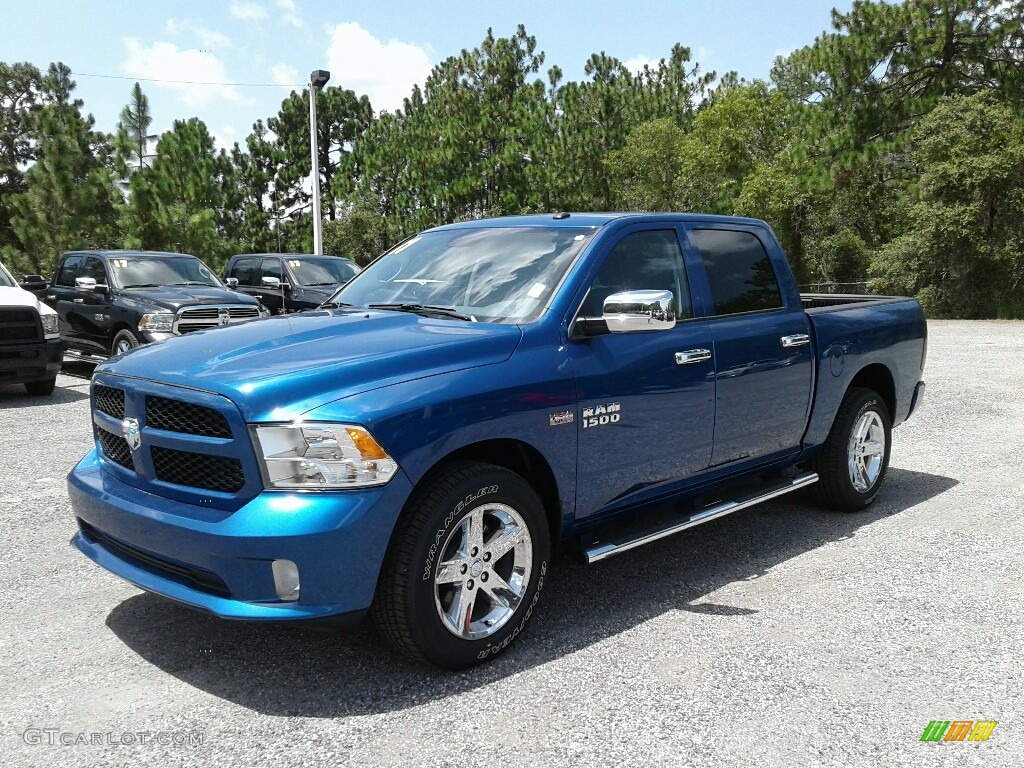 2017 1500 Express Crew Cab - Blue Streak Pearl / Black/Diesel Gray photo #1