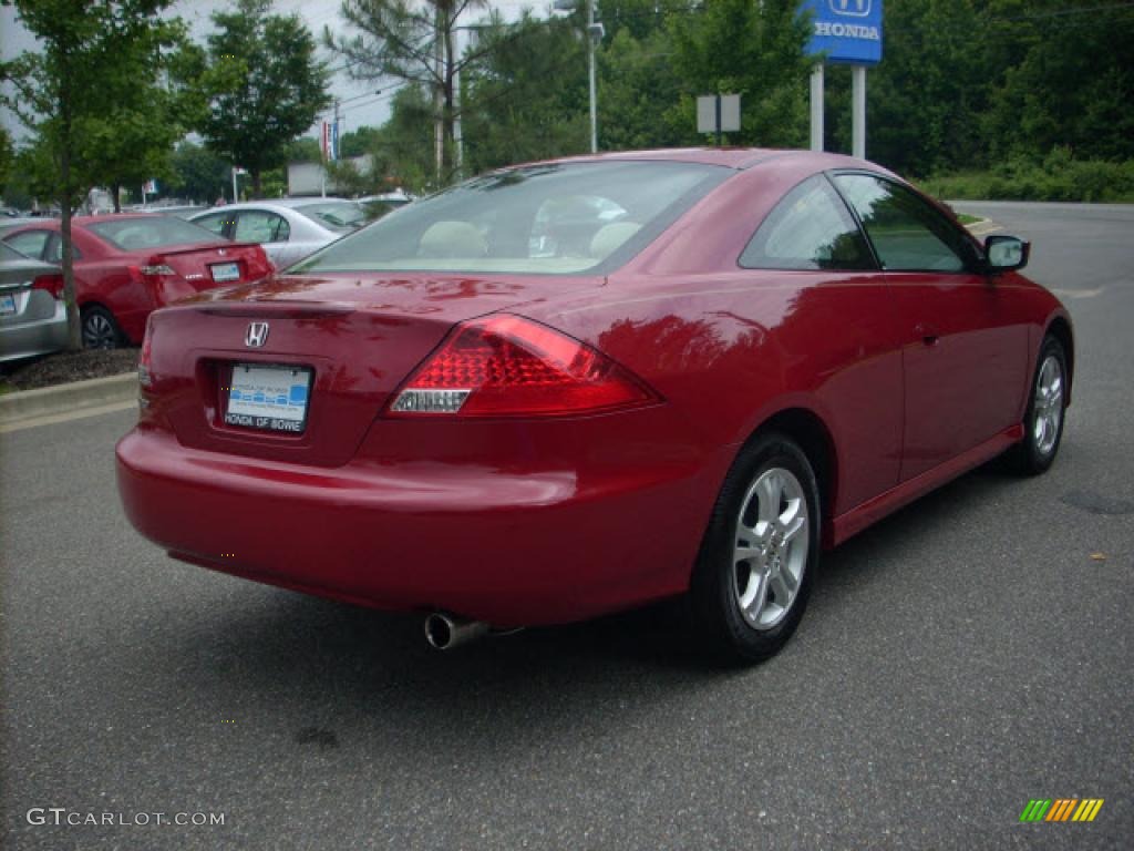 2006 Accord LX Coupe - San Marino Red / Ivory photo #3