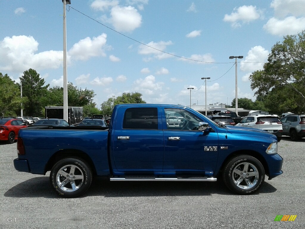 2017 1500 Express Crew Cab - Blue Streak Pearl / Black/Diesel Gray photo #6