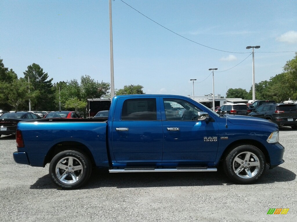 2017 1500 Express Crew Cab - Blue Streak Pearl / Black/Diesel Gray photo #6