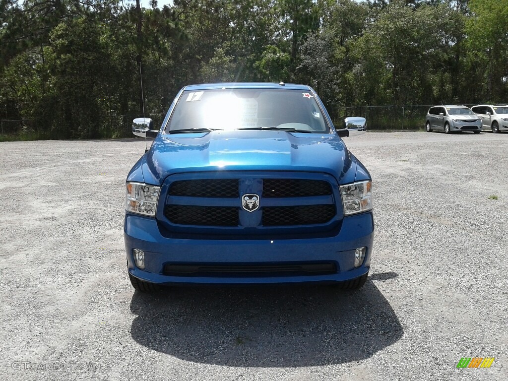 2017 1500 Express Crew Cab - Blue Streak Pearl / Black/Diesel Gray photo #8