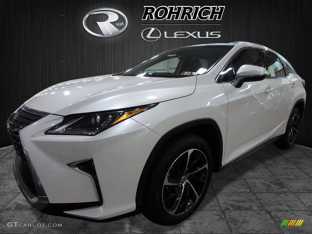 2017 RX 450h AWD - Eminent White Pearl / Black photo #4