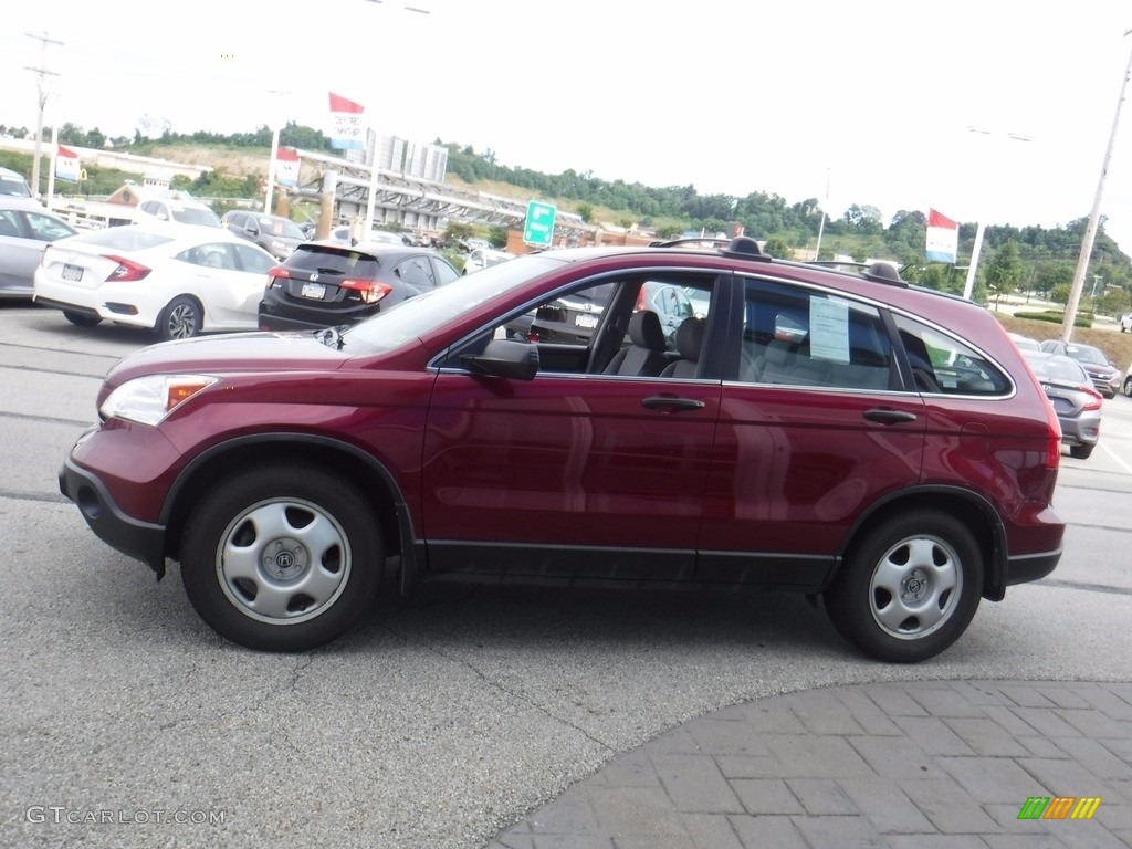 2009 CR-V LX 4WD - Tango Red Pearl / Gray photo #7