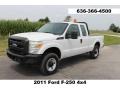 Oxford White 2011 Ford F250 Super Duty XL SuperCab 4x4