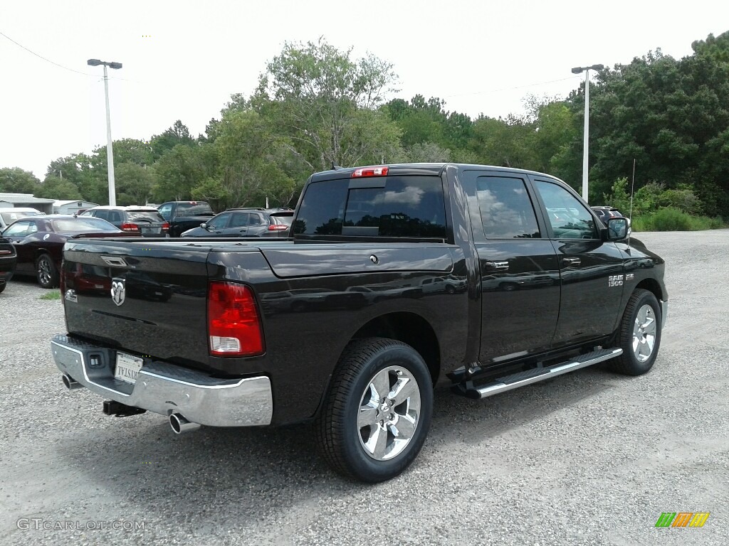 2017 1500 Big Horn Crew Cab - Luxury Brown Pearl / Black/Diesel Gray photo #5