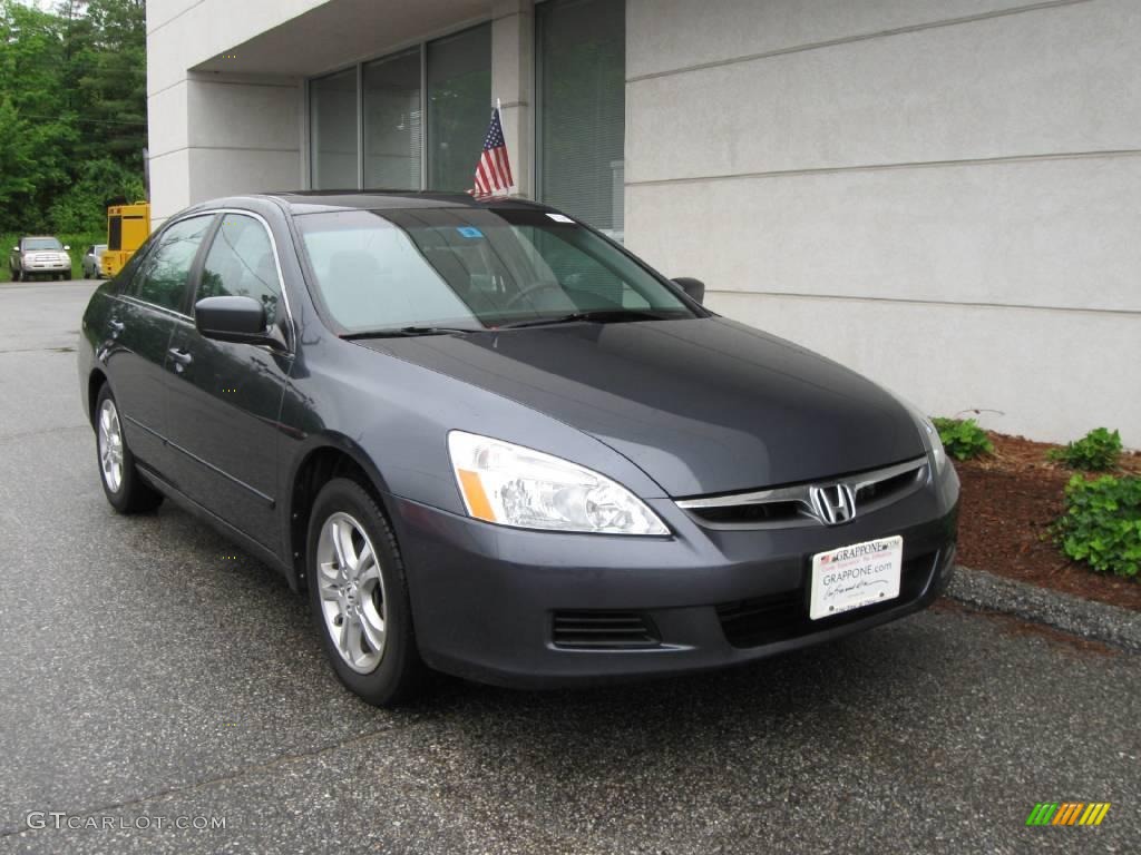 2007 Accord EX Sedan - Graphite Pearl / Gray photo #1