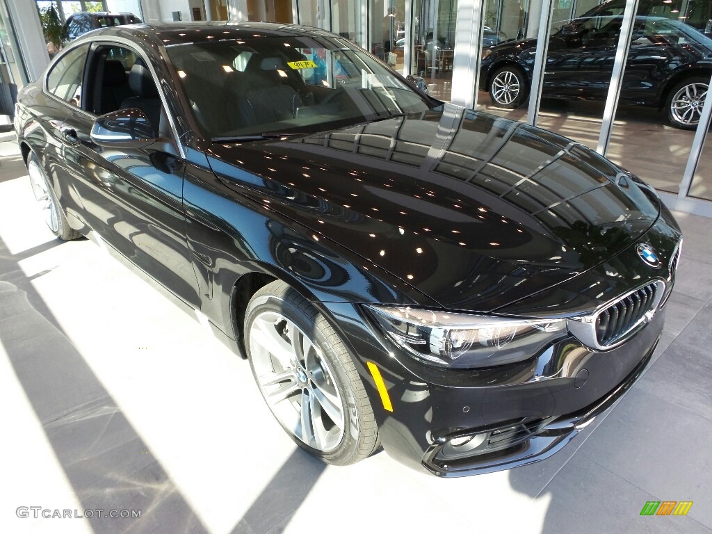 2018 4 Series 440i xDrive Coupe - Black Sapphire Metallic / Black photo #1