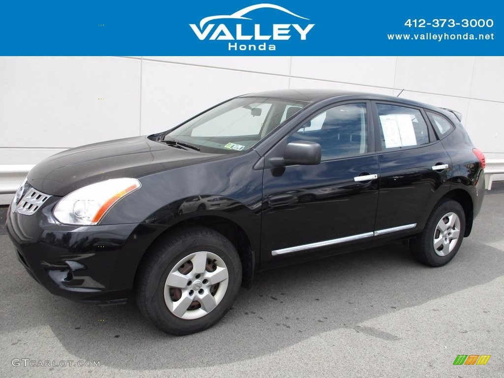 2011 Rogue S AWD - Black Amethyst / Black photo #1