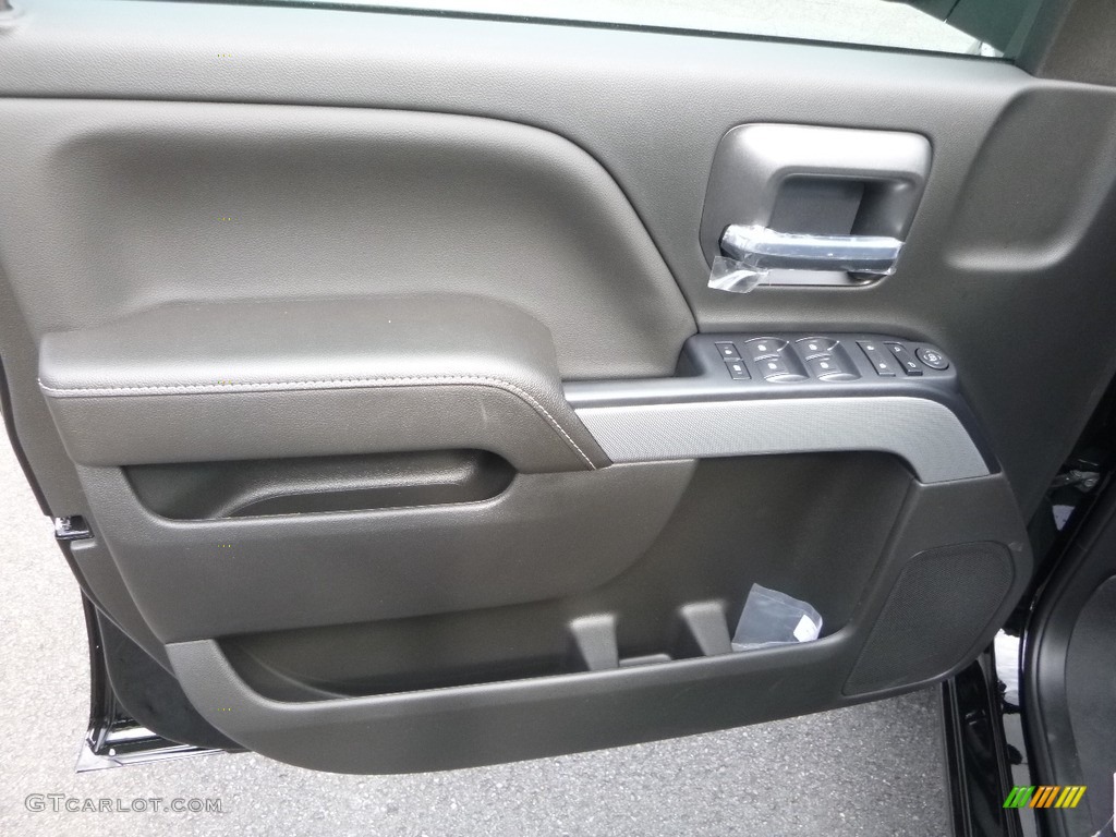 2018 Chevrolet Silverado 1500 LT Double Cab 4x4 Jet Black Door Panel Photo #121872499