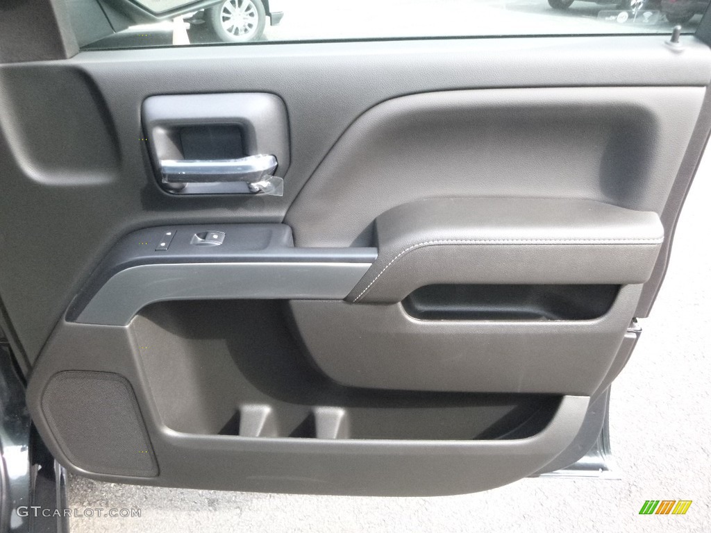 2018 Chevrolet Silverado 1500 LT Double Cab 4x4 Jet Black Door Panel Photo #121872907