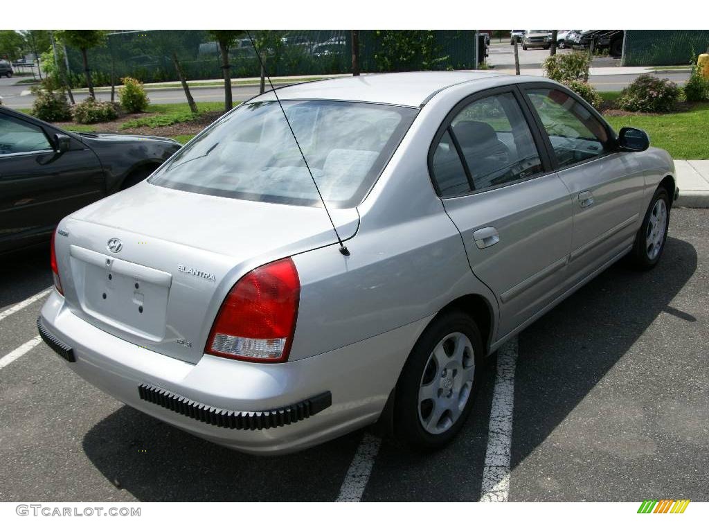 2002 Elantra GLS Sedan - Silver Pewter / Gray photo #4