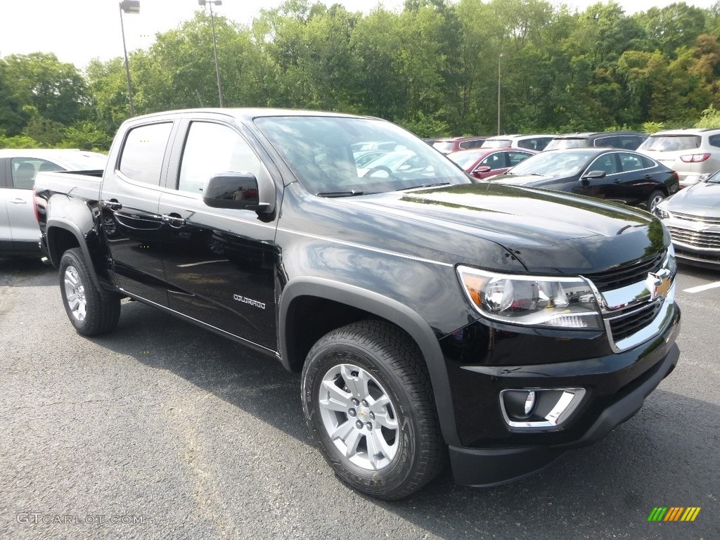 Black 2017 Chevrolet Colorado LT Crew Cab 4x4 Exterior Photo #121873870