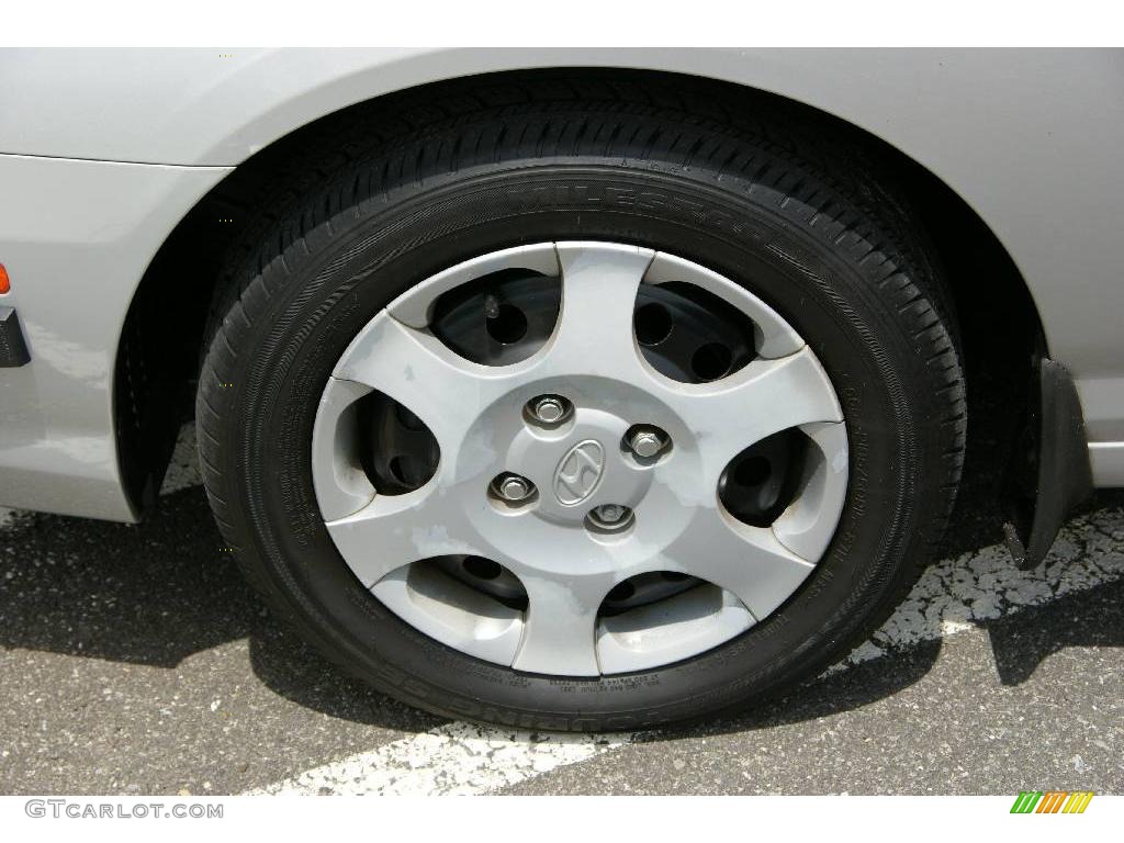 2002 Elantra GLS Sedan - Silver Pewter / Gray photo #7