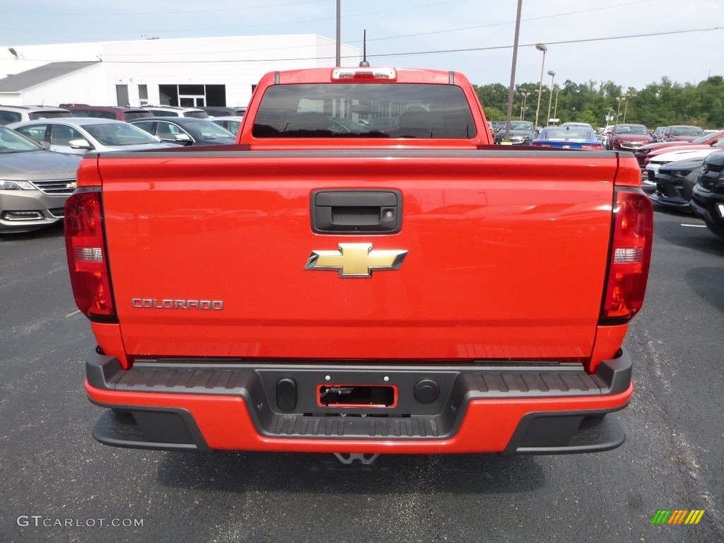 2017 Colorado WT Extended Cab 4x4 - Red Hot / Jet Black/­Dark Ash photo #4