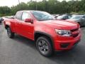 Red Hot 2017 Chevrolet Colorado WT Extended Cab 4x4 Exterior