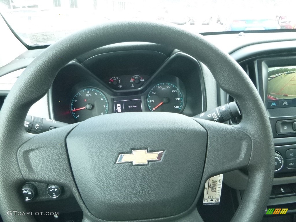 2017 Chevrolet Colorado WT Extended Cab 4x4 Jet Black/­Dark Ash Steering Wheel Photo #121874722