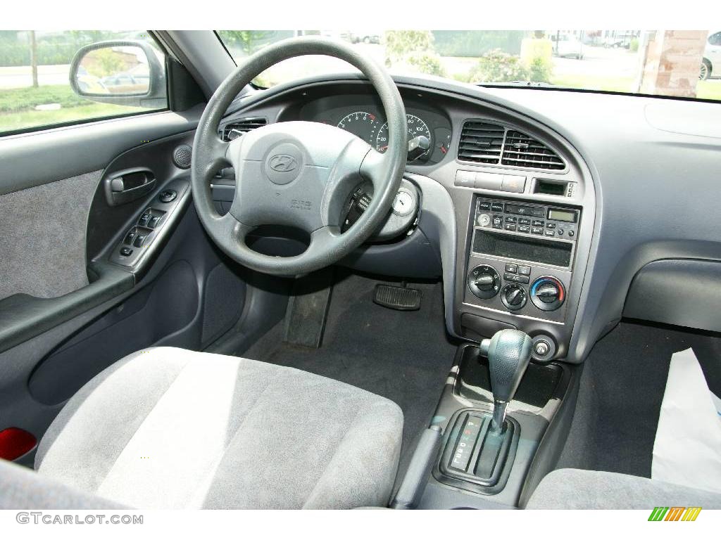 2002 Elantra GLS Sedan - Silver Pewter / Gray photo #15