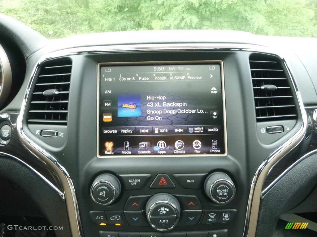 2017 Grand Cherokee Overland 4x4 - Ivory Tri-Coat / Black photo #17