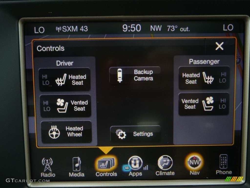 2017 Grand Cherokee Overland 4x4 - Ivory Tri-Coat / Black photo #19