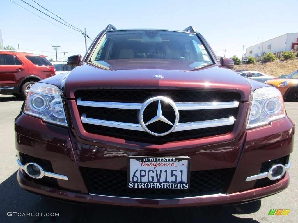 2011 GLK 350 - Barolo Red Metallic / Almond/Black photo #2