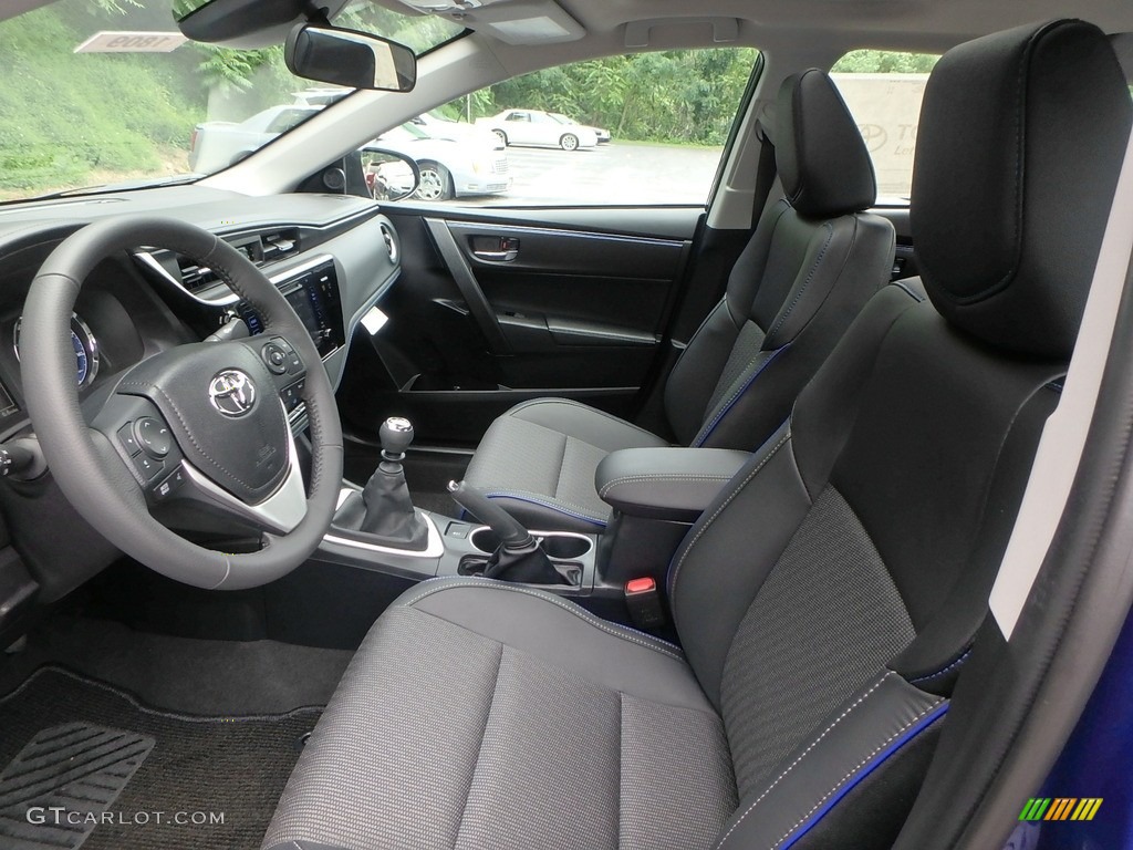 2017 Corolla SE - Blue Crush Metalic / Black photo #6