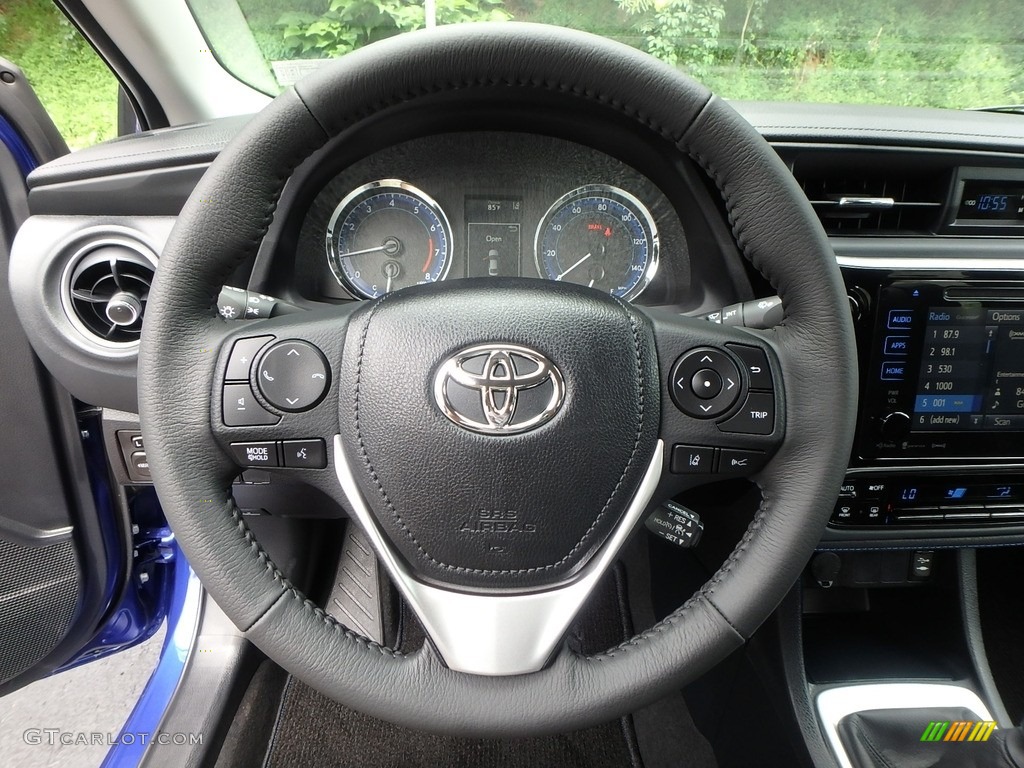 2017 Corolla SE - Blue Crush Metalic / Black photo #15