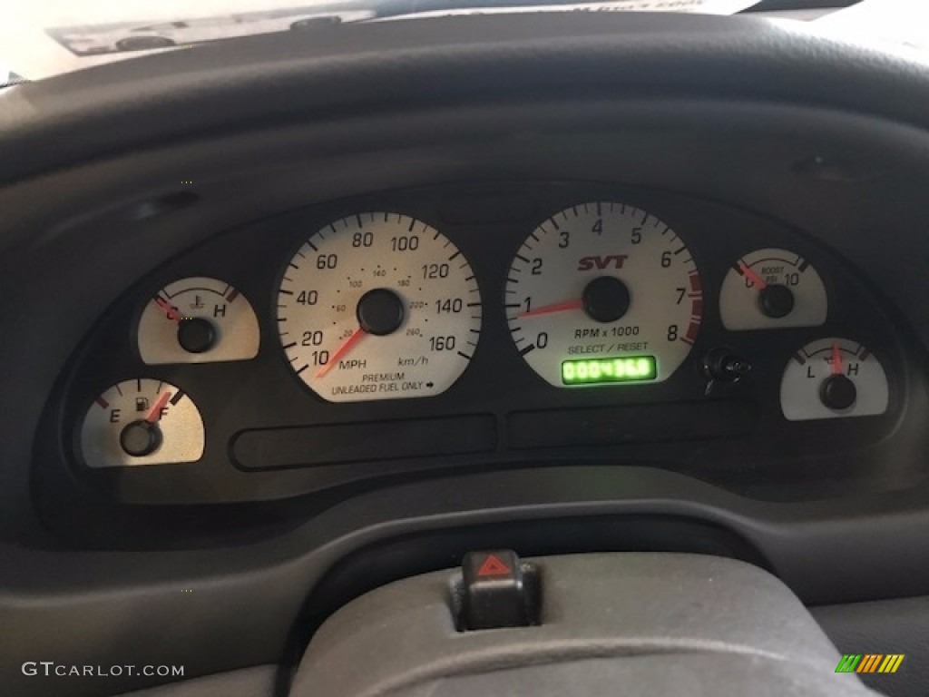 2003 Ford Mustang Cobra Coupe Gauges Photo #121877860
