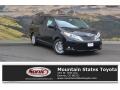 2017 Midnight Black Metallic Toyota Sienna XLE  photo #1