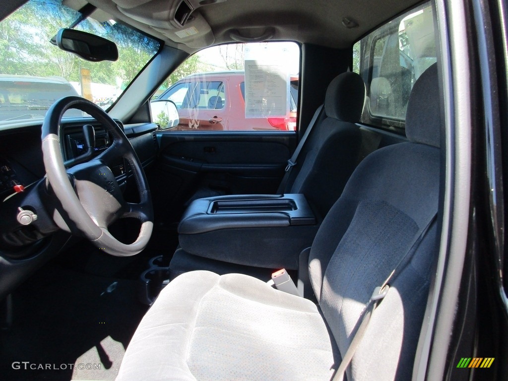 2002 Silverado 1500 LS Regular Cab 4x4 - Onyx Black / Graphite Gray photo #8