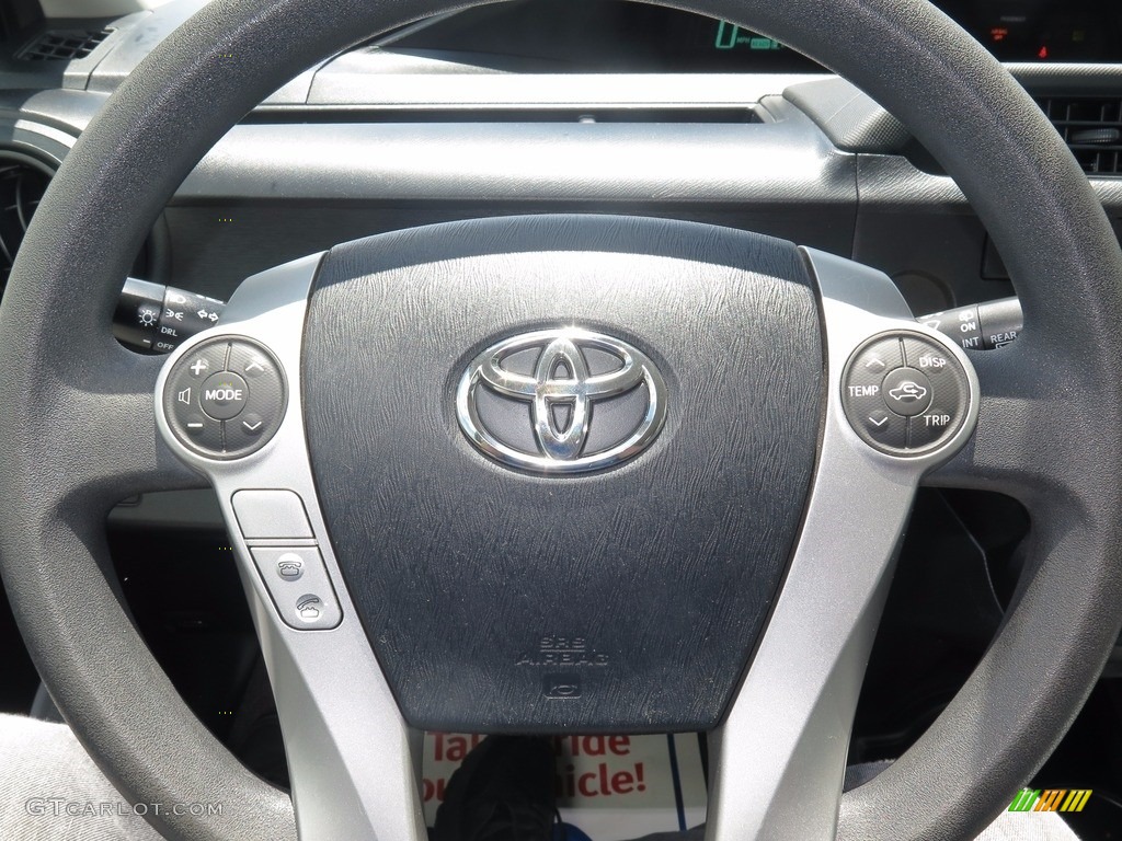 2013 Prius c Hybrid One - Magnetic Gray Metallic / Light Blue Gray/Black photo #13