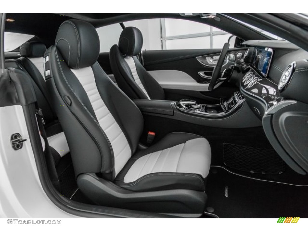 Edition 1/Deep White and Black Two Tone Interior 2018 Mercedes-Benz E 400 Coupe Photo #121881364