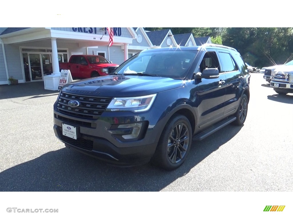 2017 Explorer XLT 4WD - Blue Jeans / Ebony Black photo #3