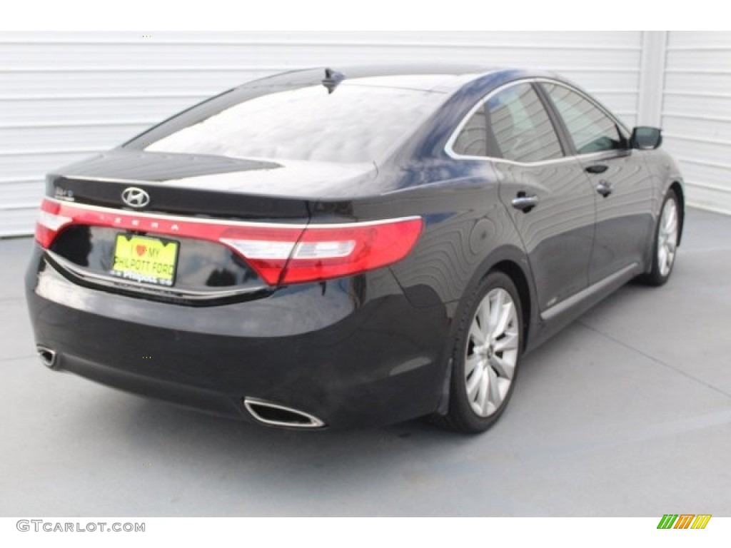 2013 Azera  - Black Onyx Pearl / Graphite Black photo #9