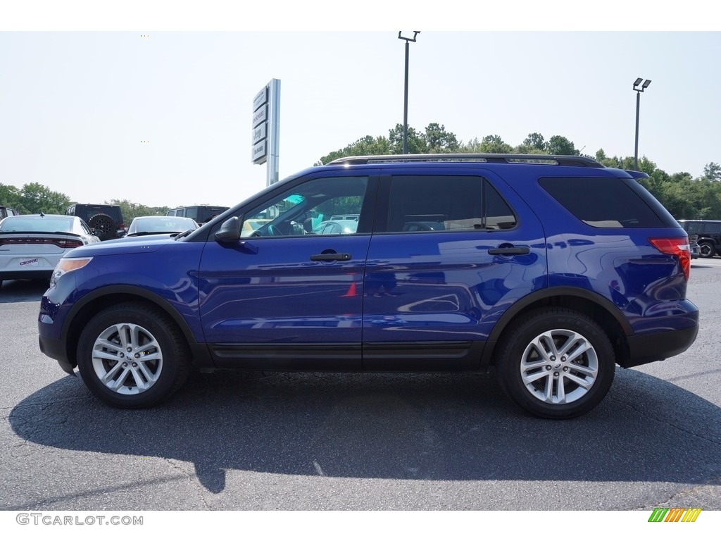 2015 Explorer FWD - Deep Impact Blue / Medium Light Stone photo #4