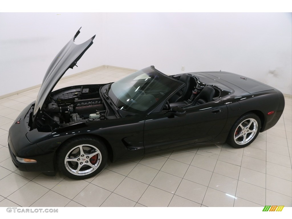 Black 2002 Chevrolet Corvette Convertible Exterior Photo #121888294