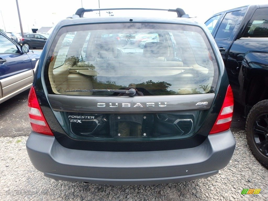 2003 Forester 2.5 X - Woodland Green Pearl / Beige photo #3
