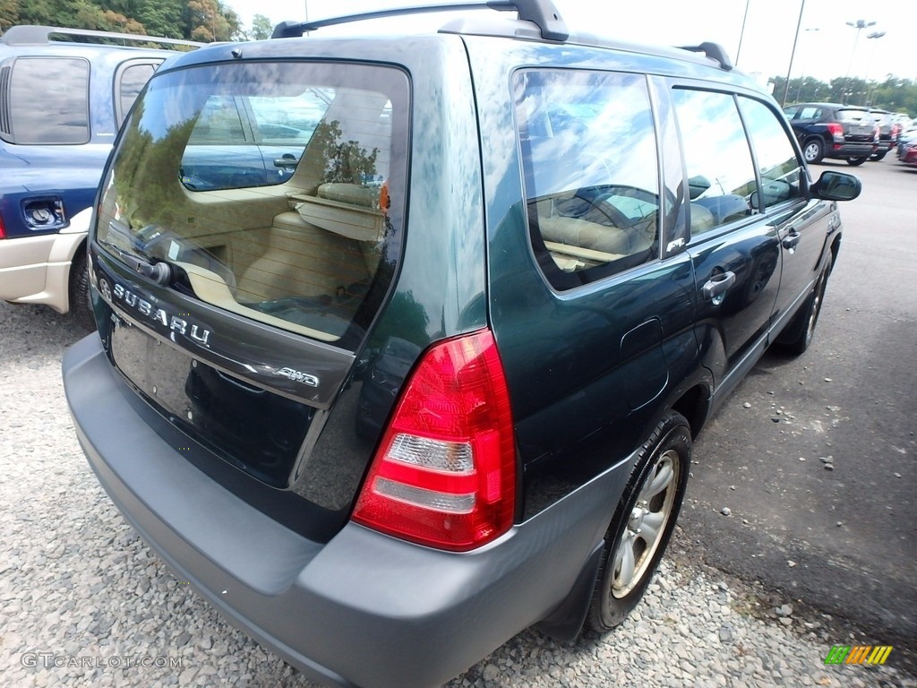 2003 Forester 2.5 X - Woodland Green Pearl / Beige photo #4