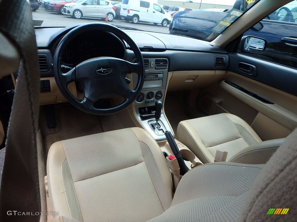 2003 Forester 2.5 X - Woodland Green Pearl / Beige photo #10