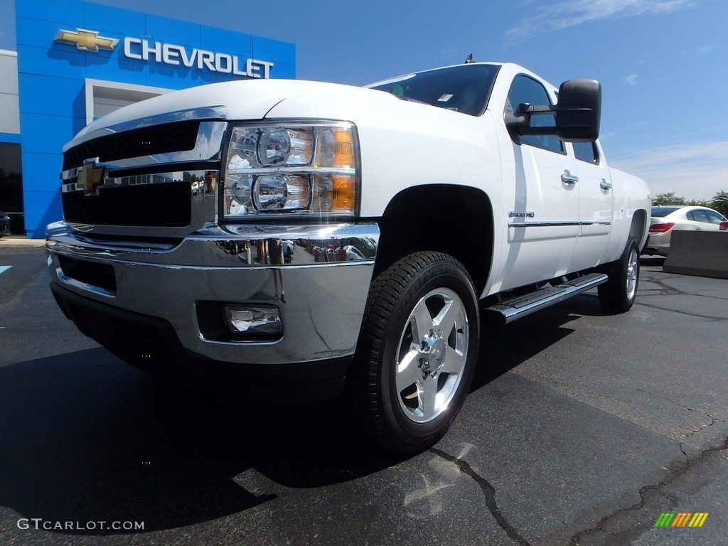 2014 Silverado 2500HD LT Crew Cab 4x4 - Summit White / Ebony photo #2