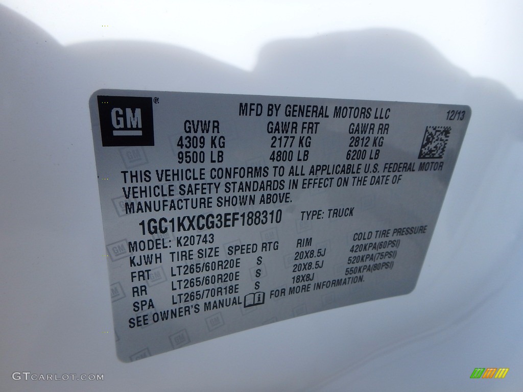 2014 Silverado 2500HD LT Crew Cab 4x4 - Summit White / Ebony photo #29