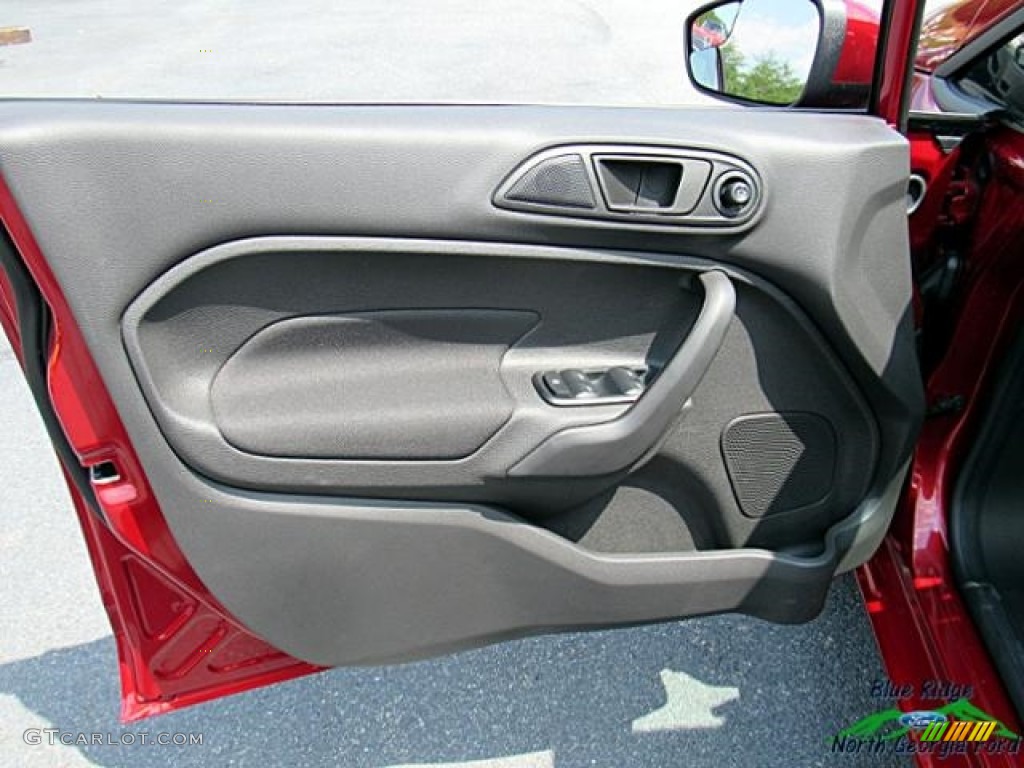 2017 Fiesta SE Sedan - Ruby Red / Charcoal Black photo #27