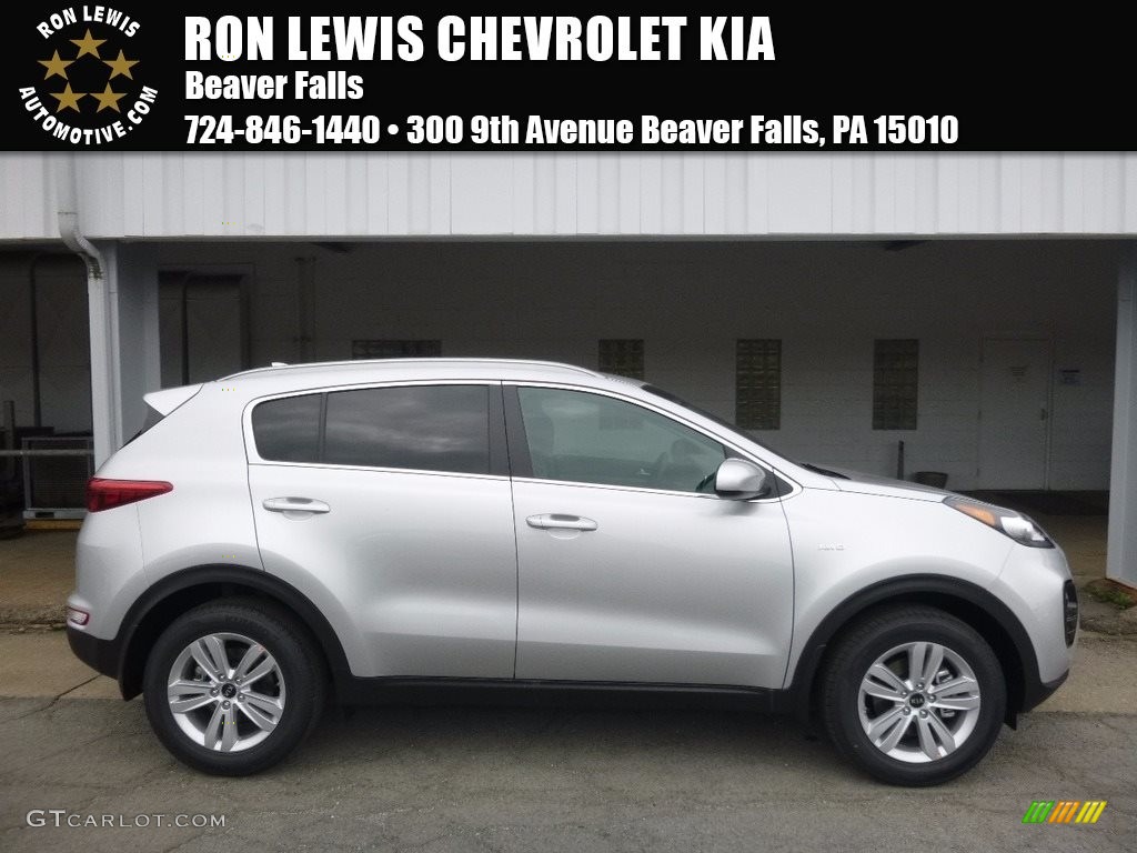 2017 Sportage LX AWD - Sparkling Silver / Gray photo #1