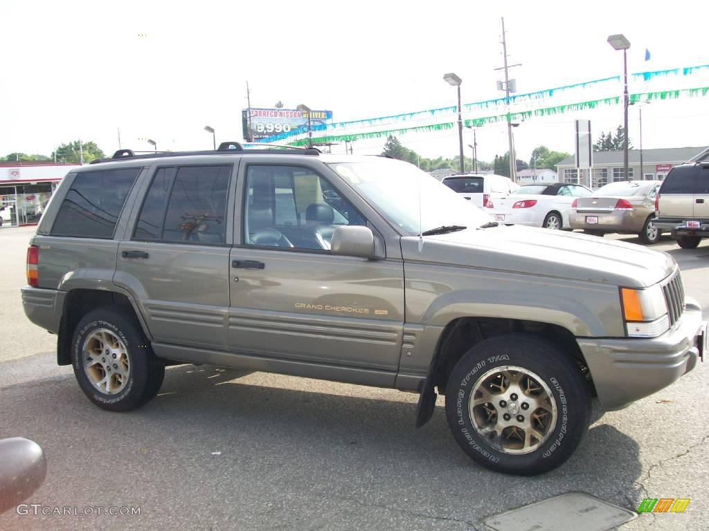 1996 Grand Cherokee Limited 4x4 - Charcoal Gold Satin / Agate photo #7