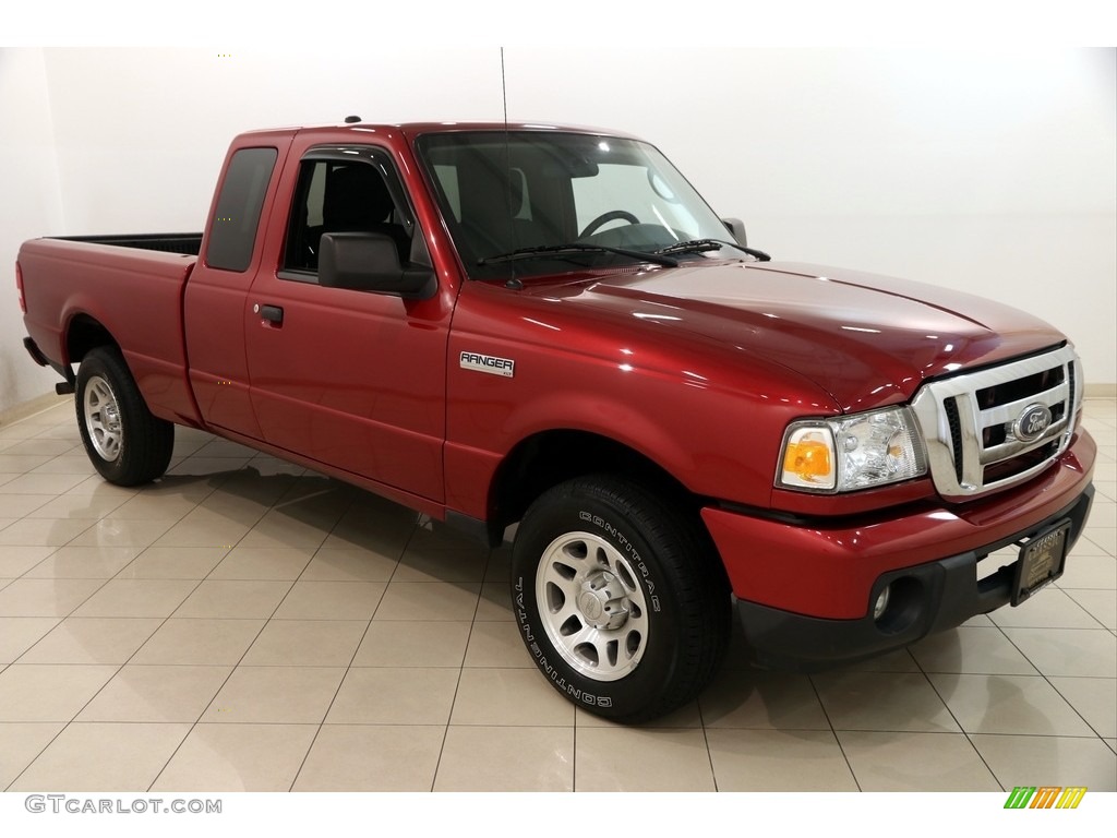 2010 Ranger XLT SuperCab - Redfire Metallic / Medium Dark Flint photo #1