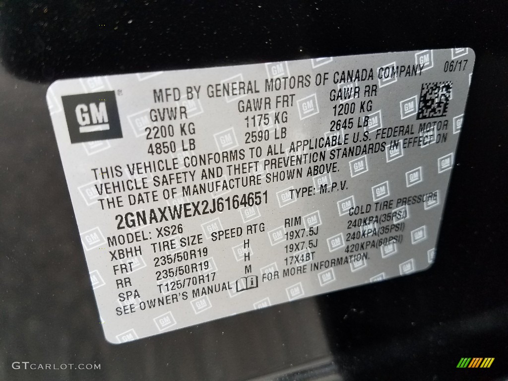 2018 Equinox Premier AWD - Mosaic Black Metallic / Jet Black/­Brandy photo #9