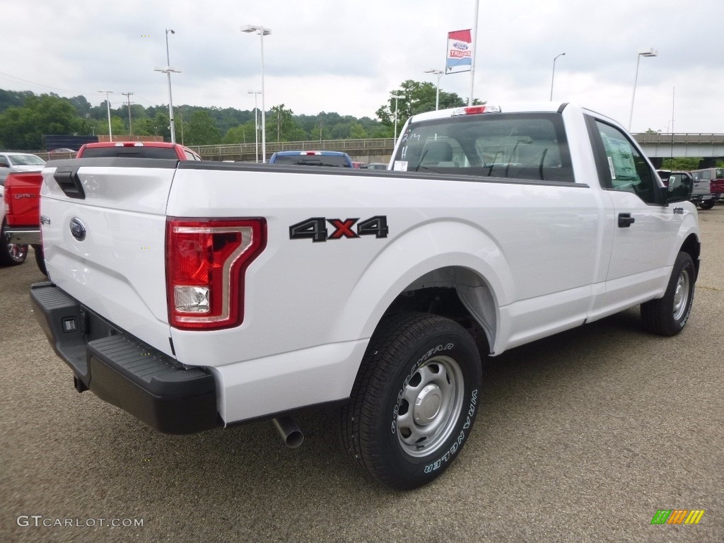 2017 F150 XL Regular Cab 4x4 - Oxford White / Earth Gray photo #4